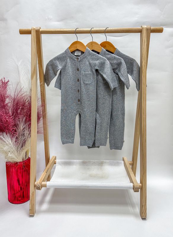 Gray Knitted Jumpsuit