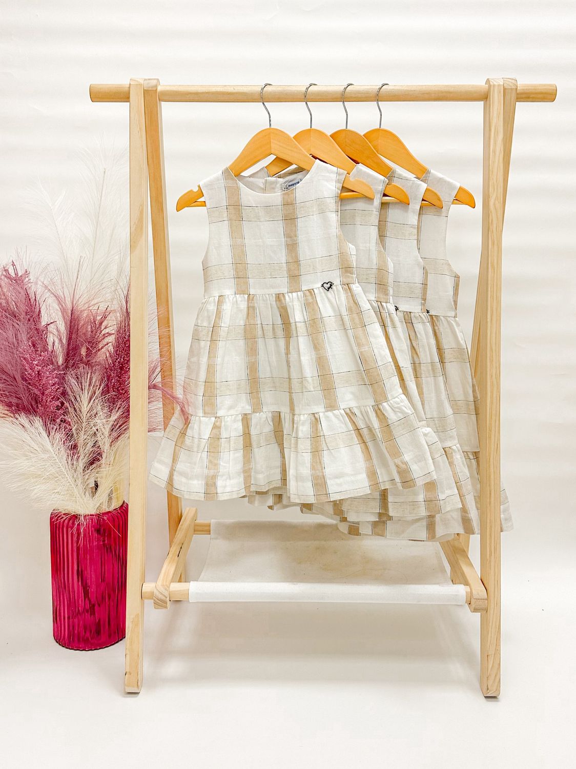 Plaid Picnic Linen Dress