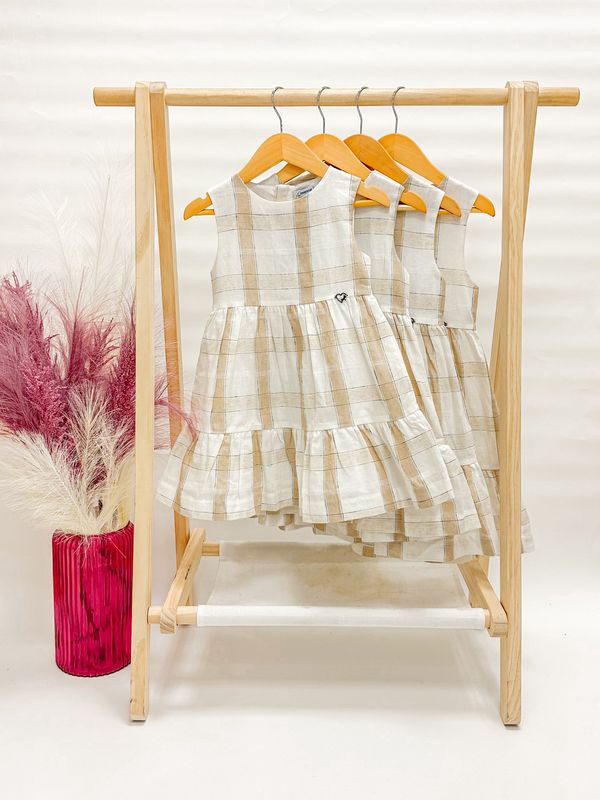 Plaid Picnic Linen Dress