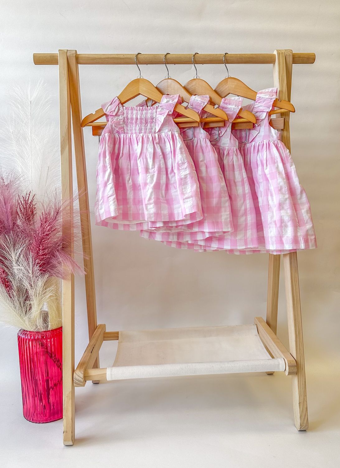 Patti Pink Gingham Dress