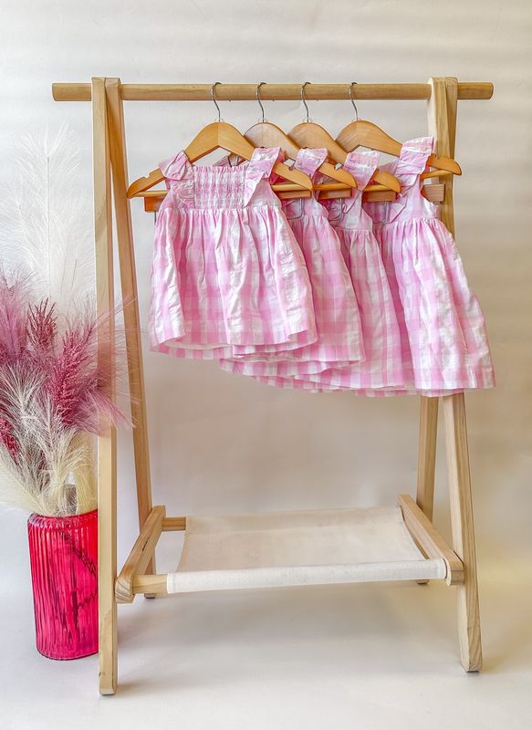 Patti Pink Gingham Dress