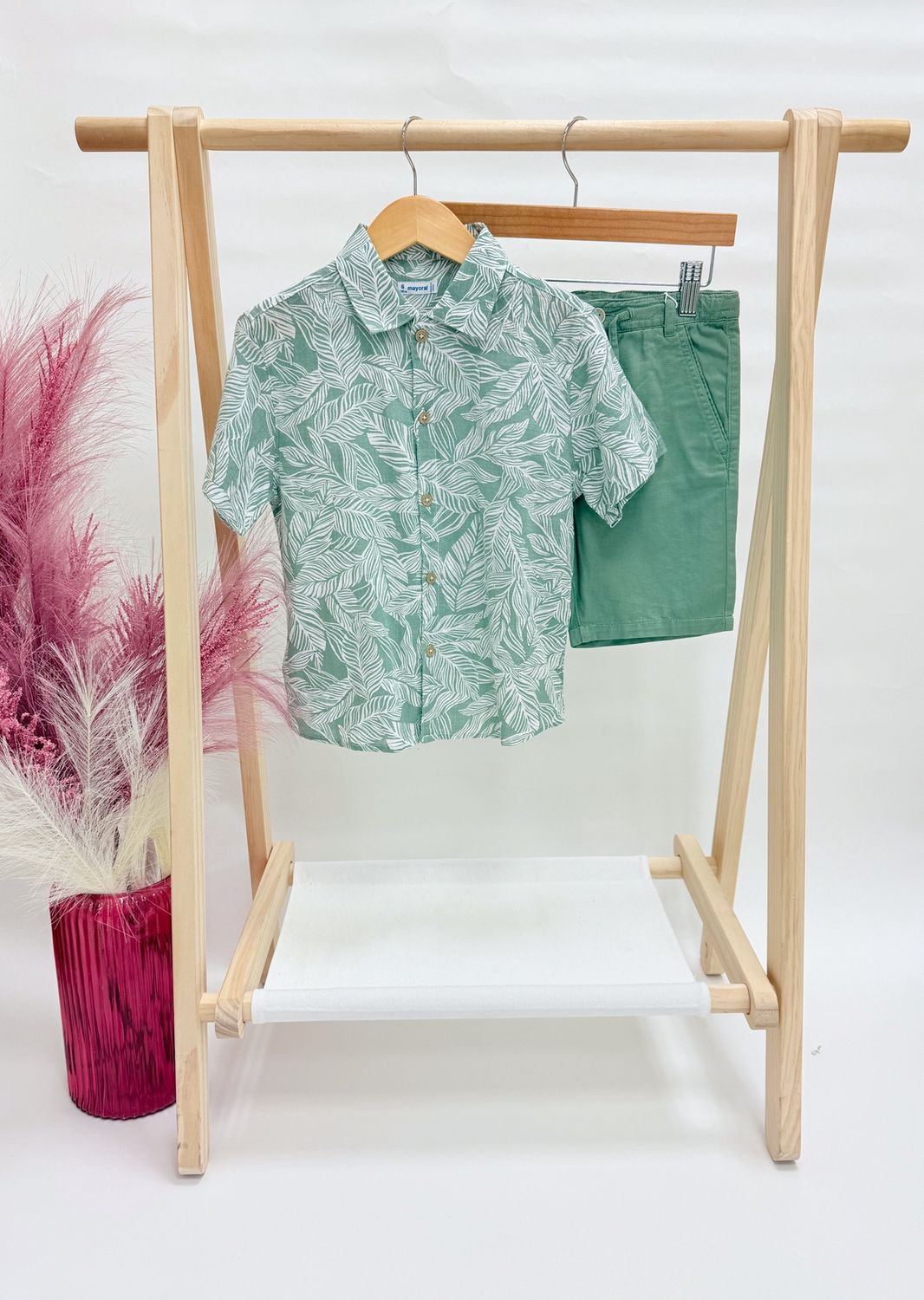 Green Leaf Short + Shirt