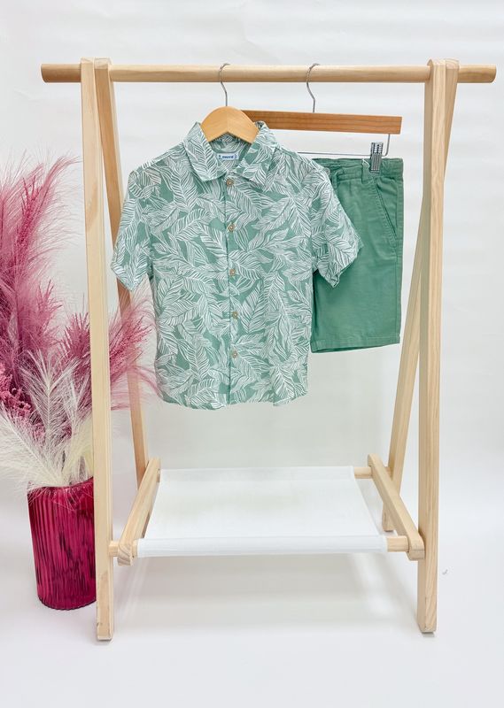 Green Leaf Short + Shirt
