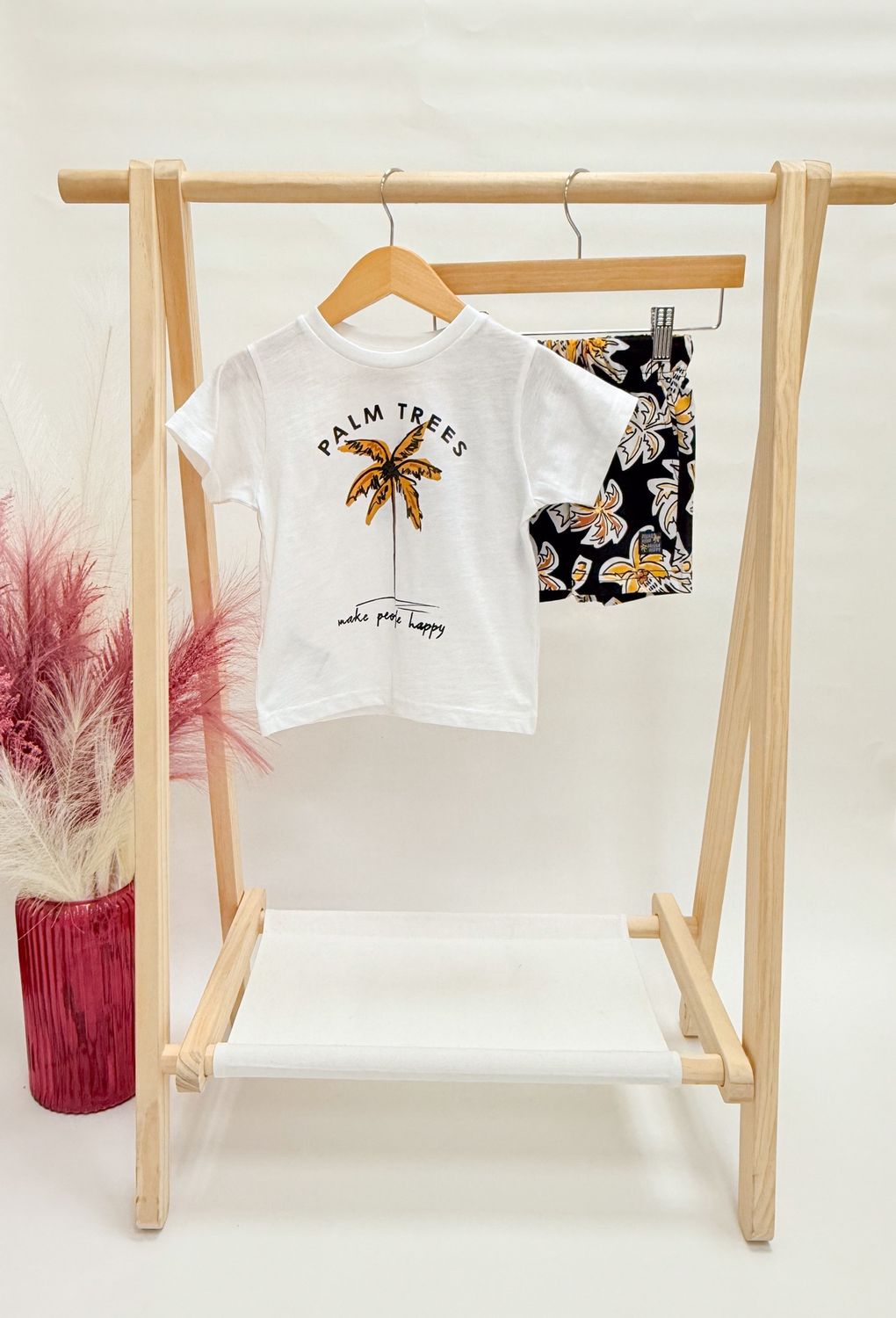 Palm Tree Short Set