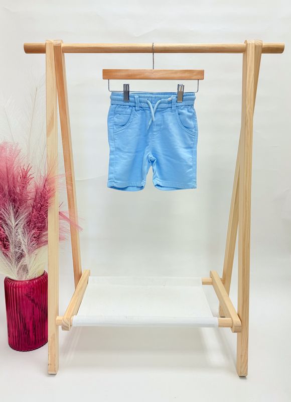 Sky Blue Drawstring Shorts
