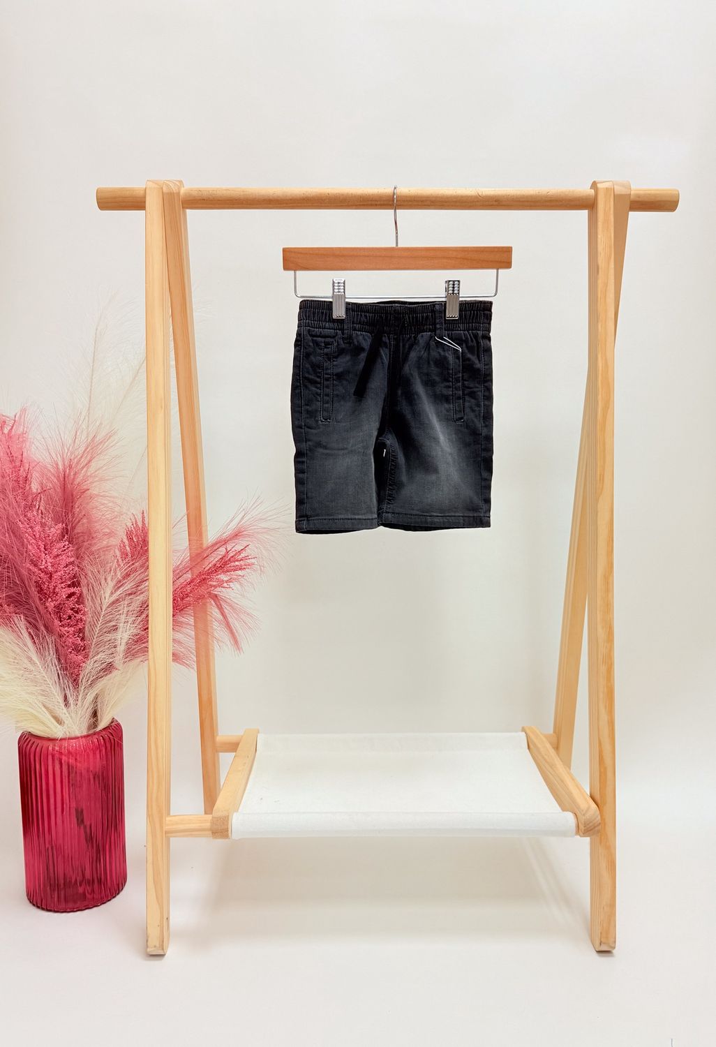 Gray Drawstring Shorts