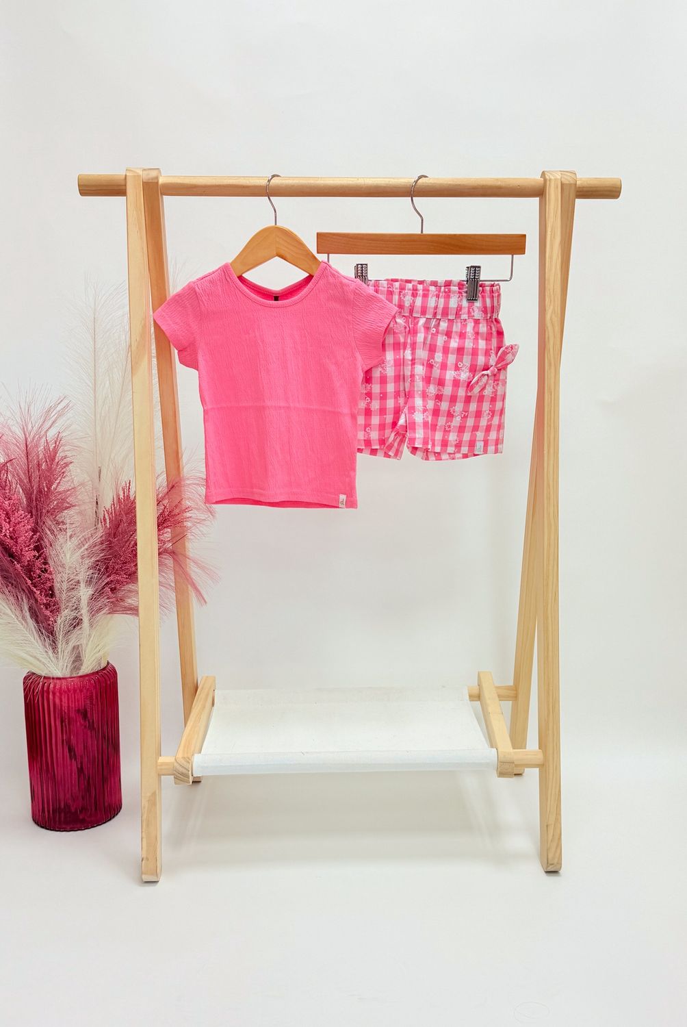 Nora Pink Gingham Set