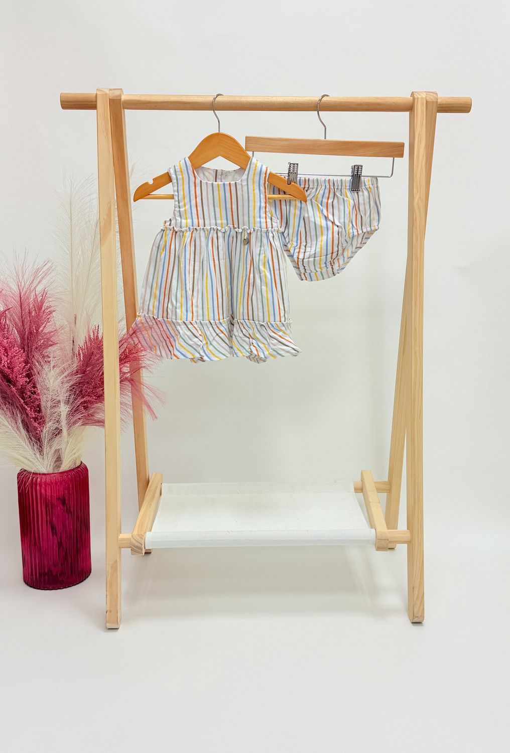 Rainbow Striped Dress