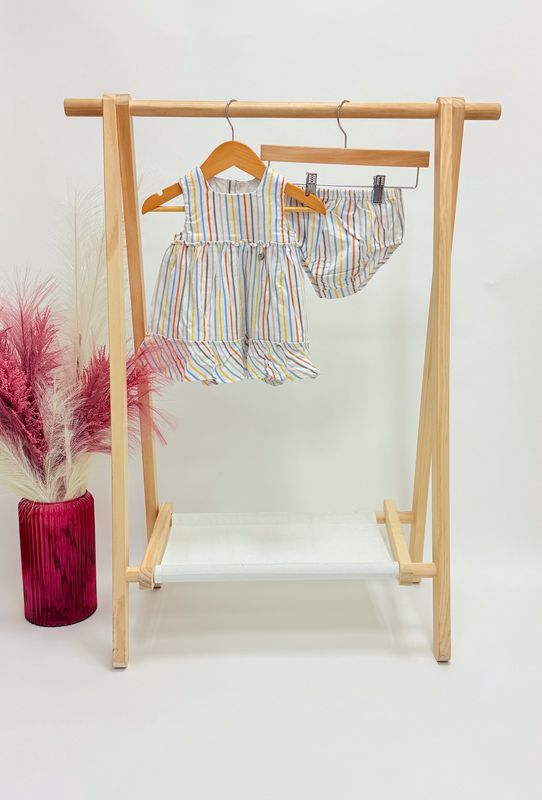 Rainbow Striped Dress