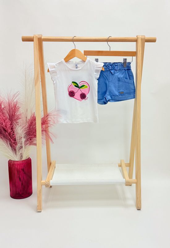 Cherry Frills Short Set