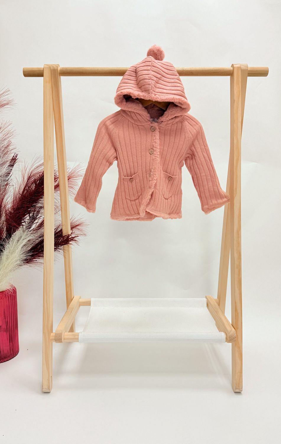 Kimmy Knitted Faux Fur Coat