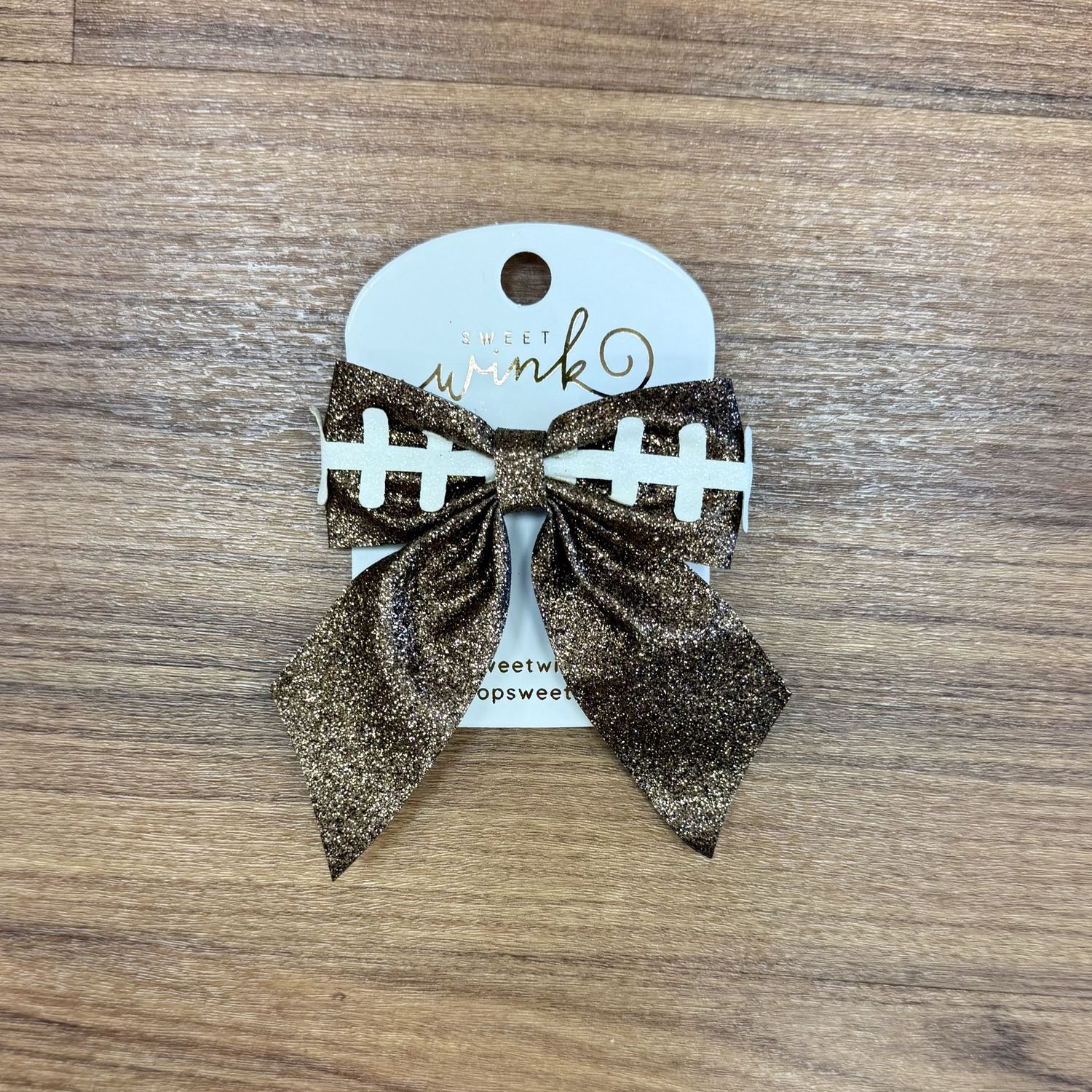 Football Bow Clip