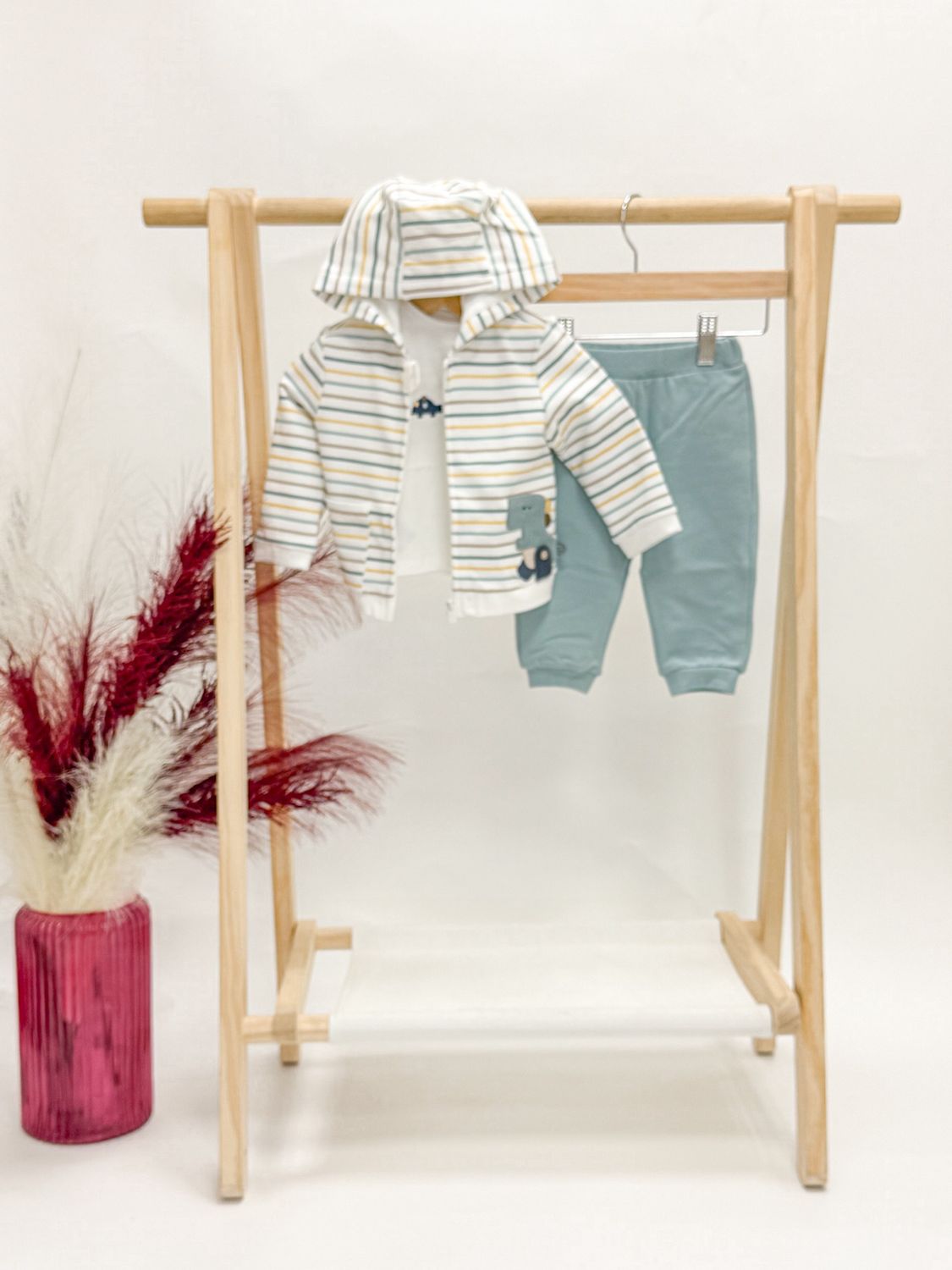 Dino Striped 3 Piece Set