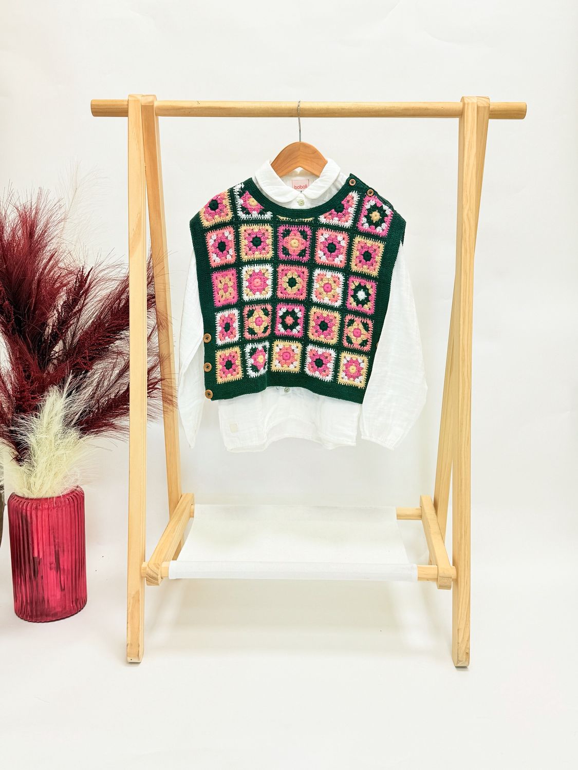 Granny Square Vest + Shirt