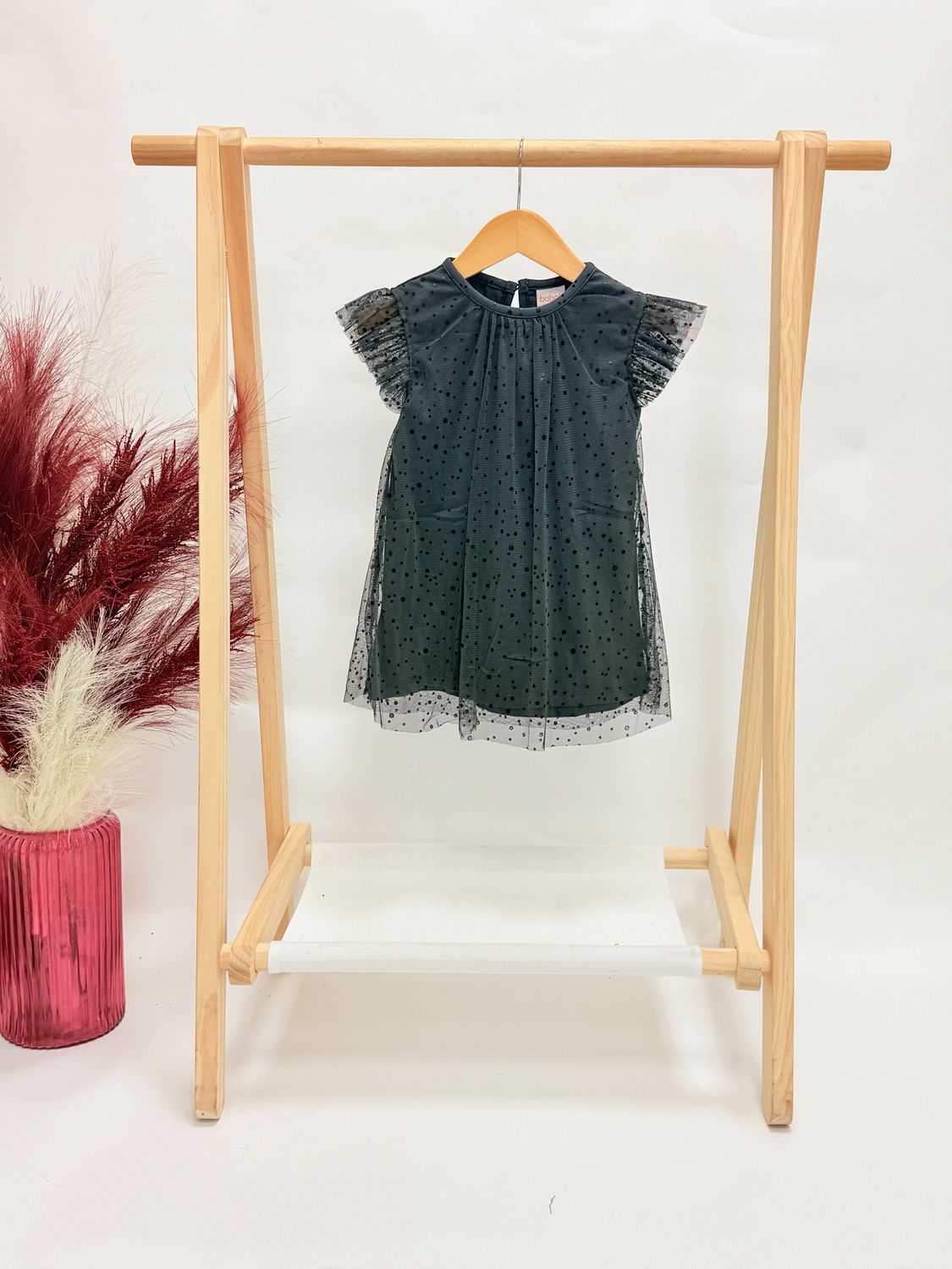 Kyla Tulle Polka Dot Dress