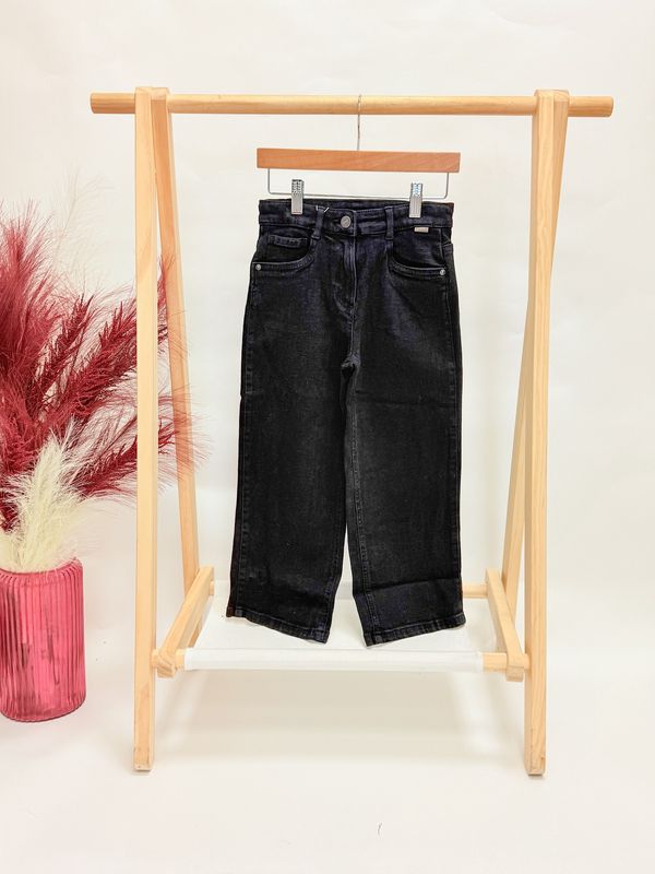 Paris Black Wide Leg Denim