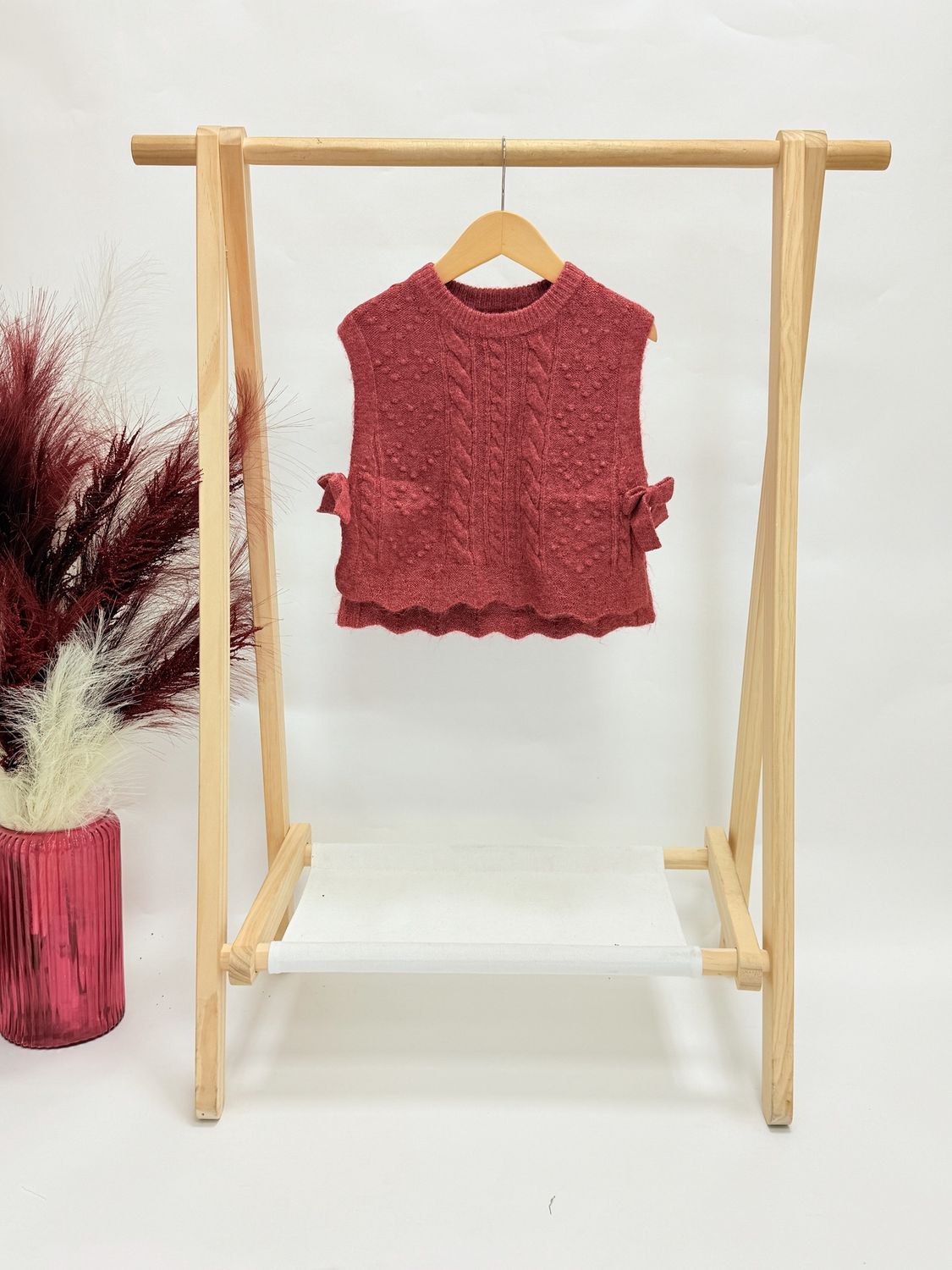 Cherry Knitted Vest