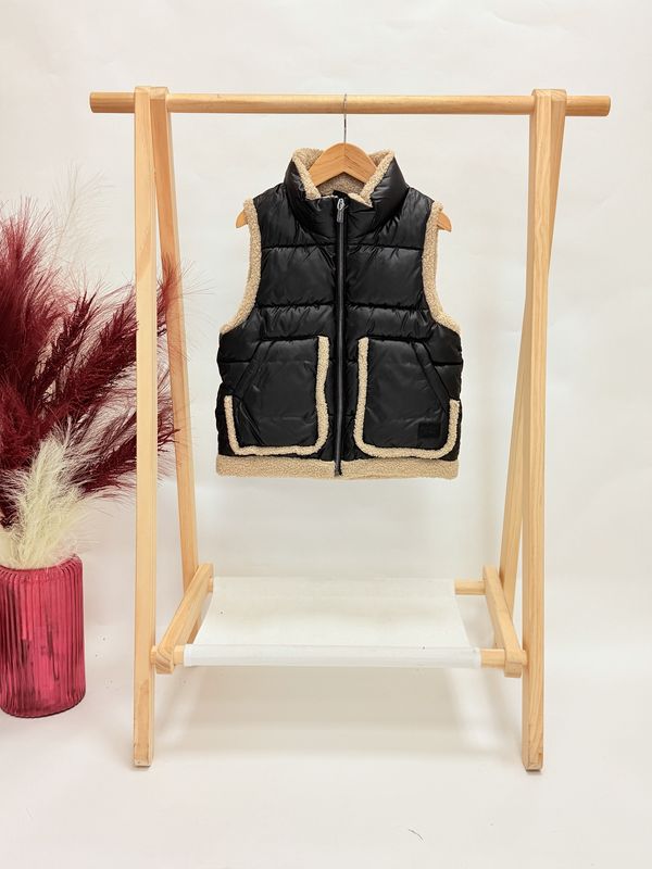 Olivia Sherpa Leather Vest