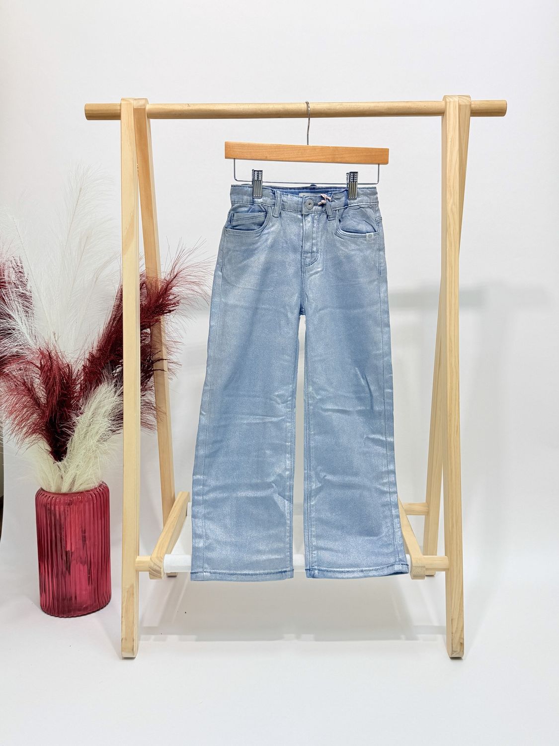 Xenon Wide Leg Shimmer Denim
