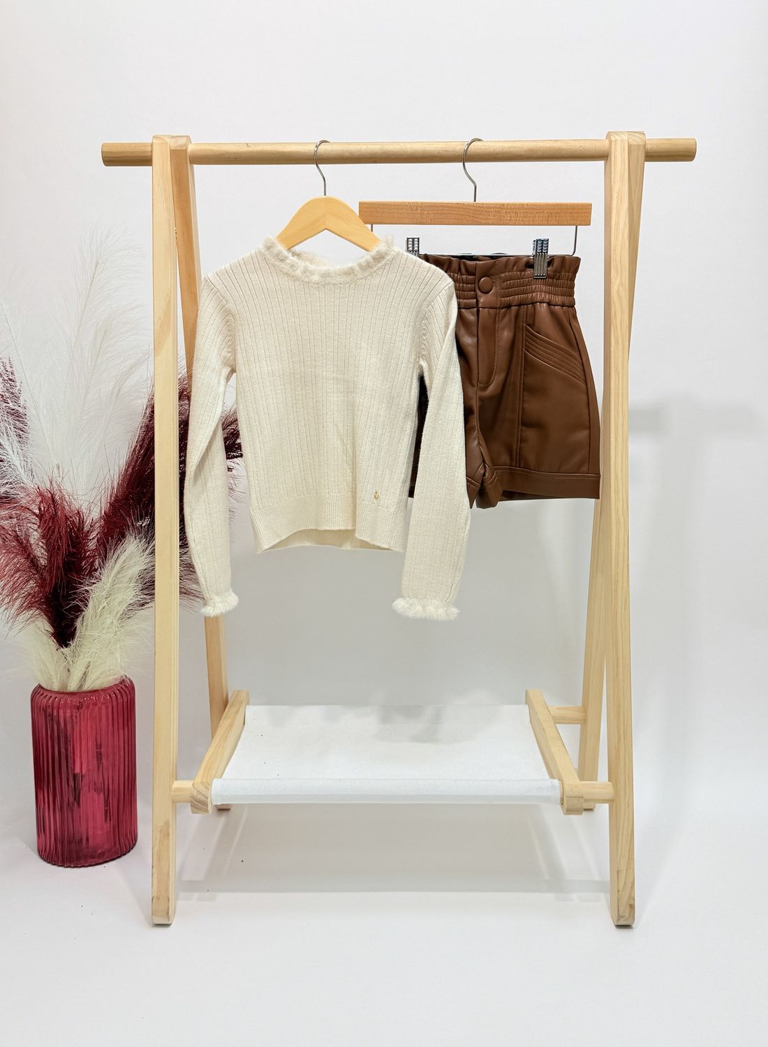 Leah Leather Short Set