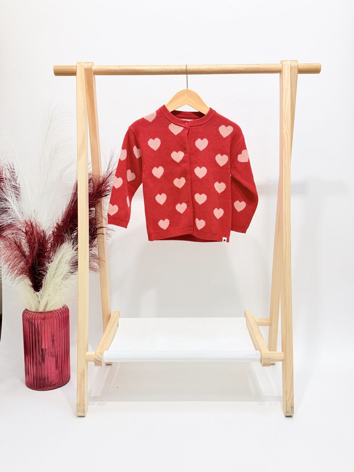 Heart Printed Cardigan