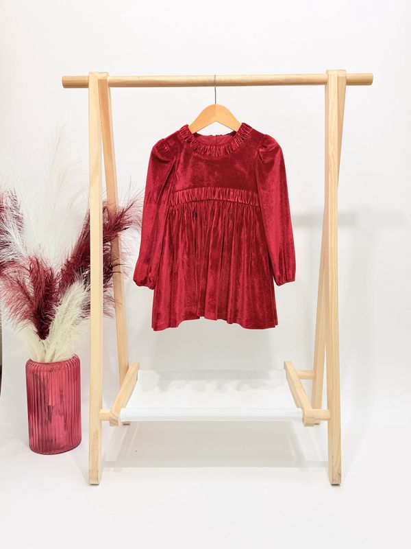 Holly Red Velvet Dress