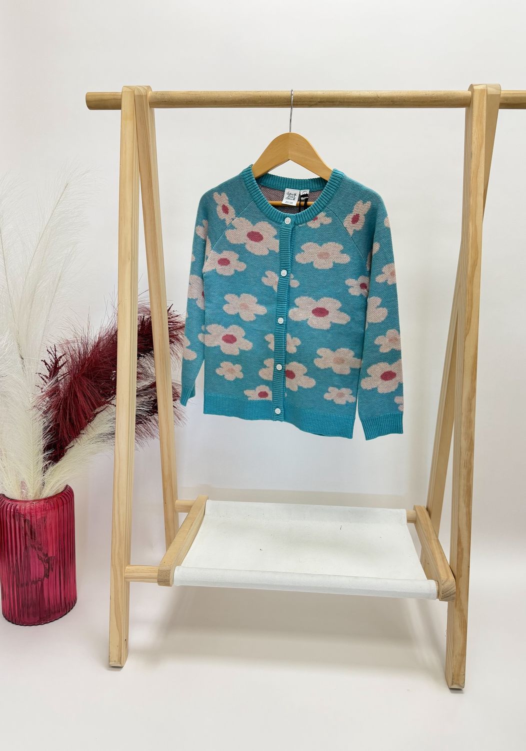 Sky Blue Daisy Cardigan
