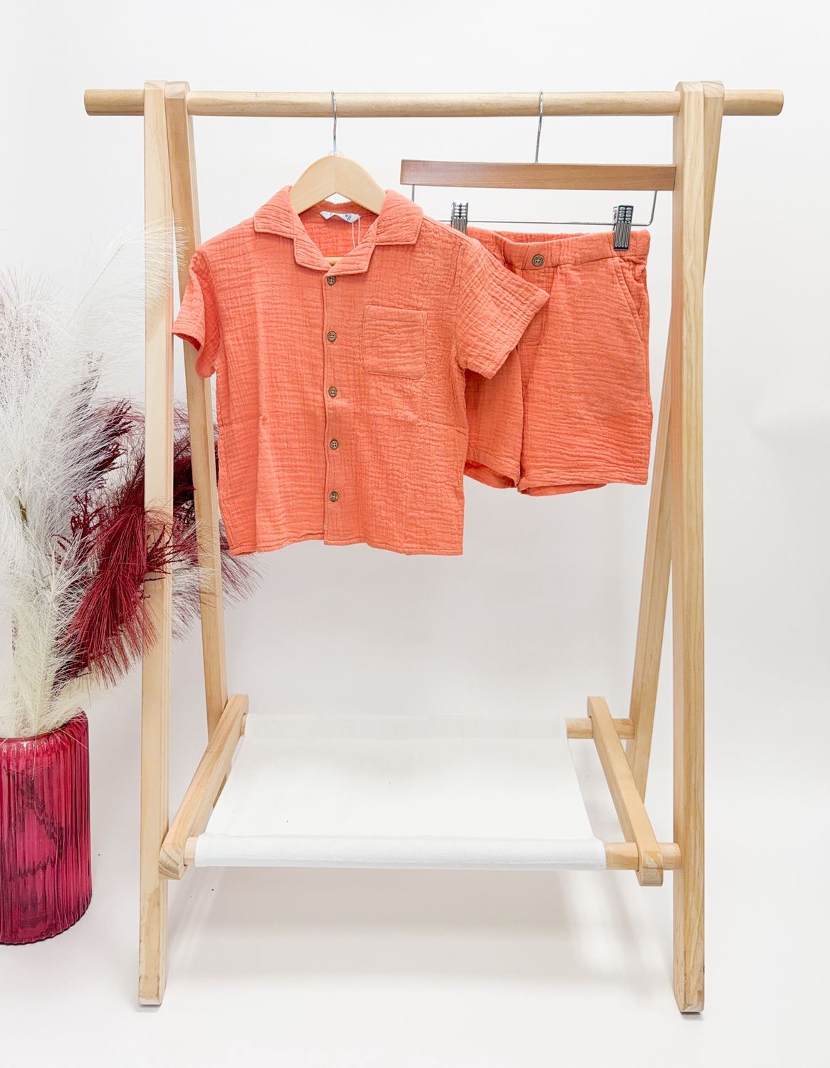 Chat Muslin Short Set