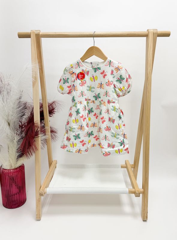 Fruit Flies Muslin Dress