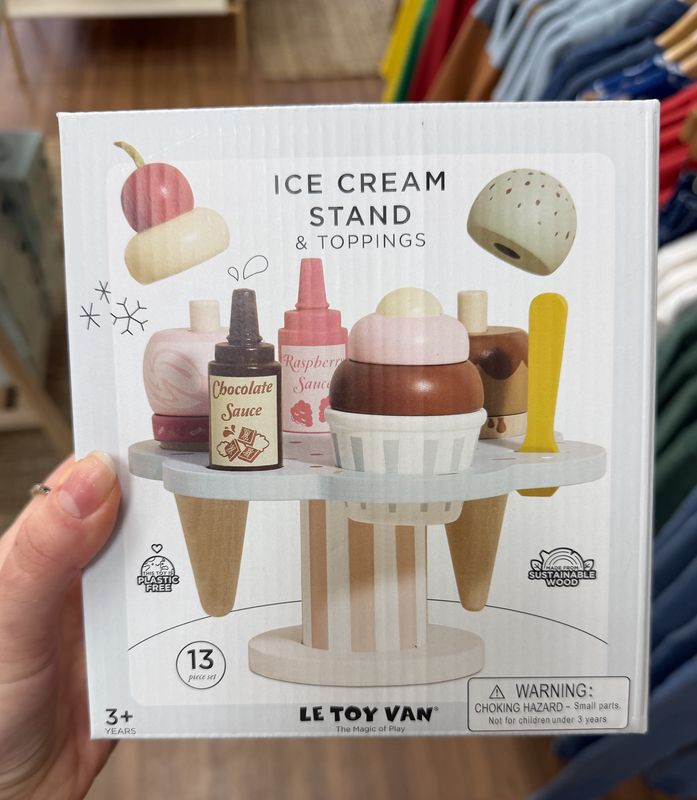 Ice Cream Stand &amp; Toppings Set