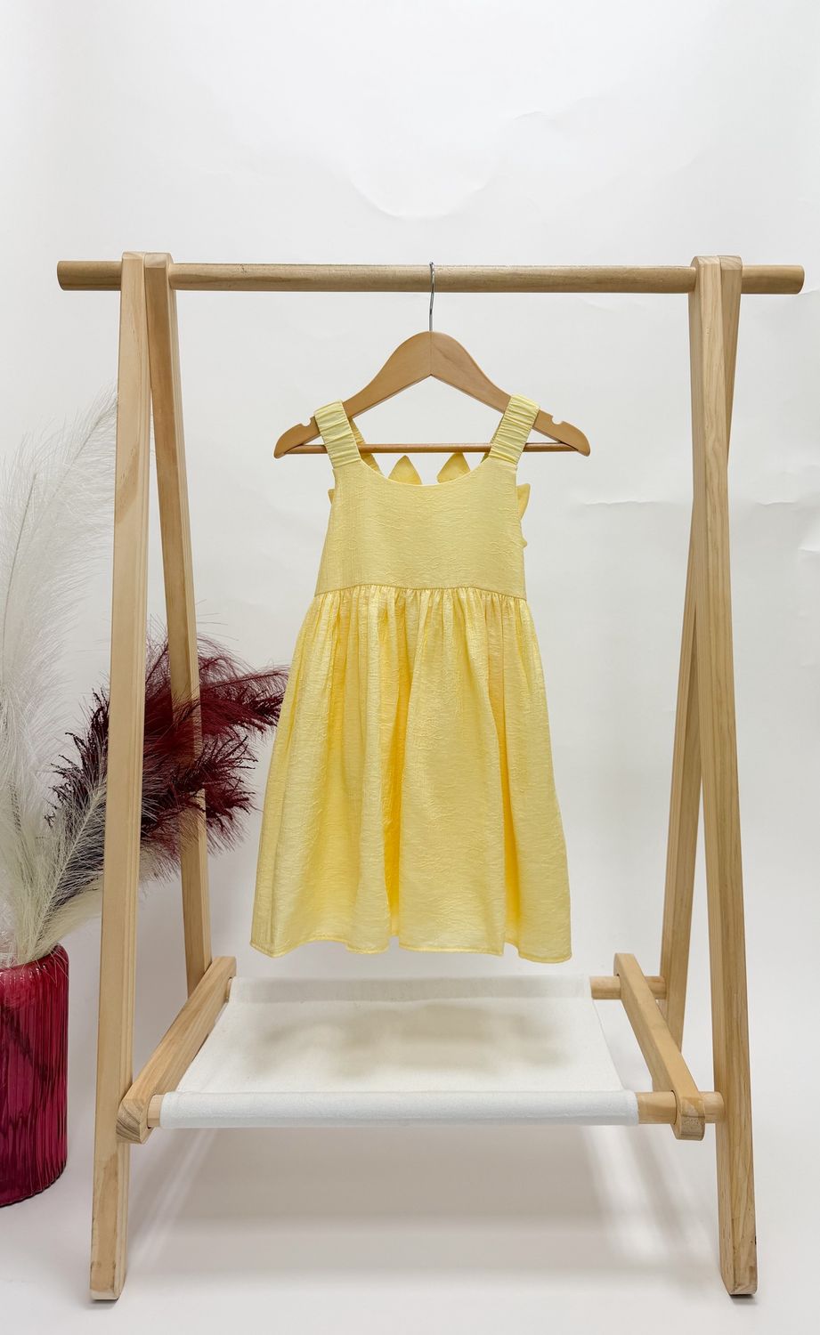 Butter Yellow Bow Dress