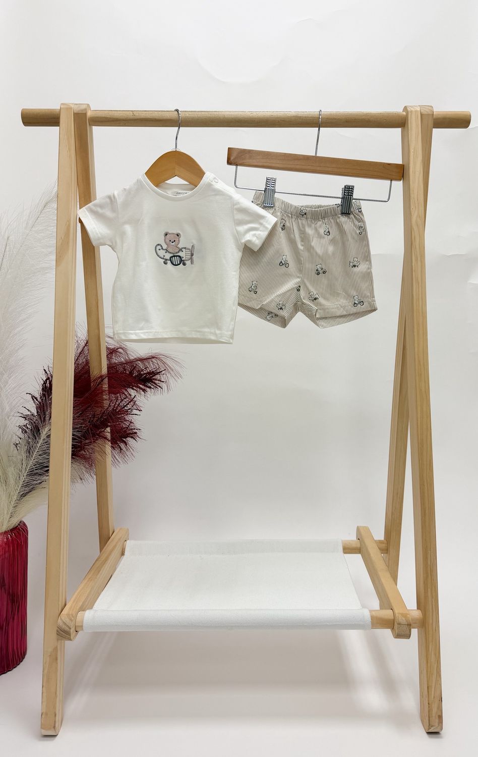 Teddy Airplane Short Set