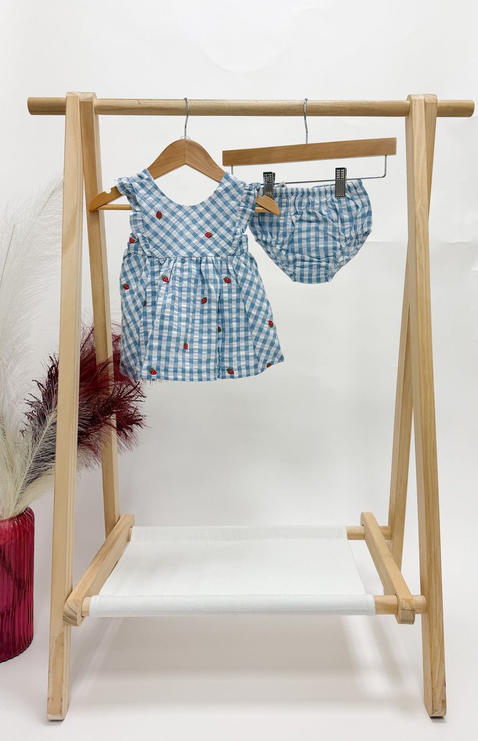 Strawberry Gingham Dress