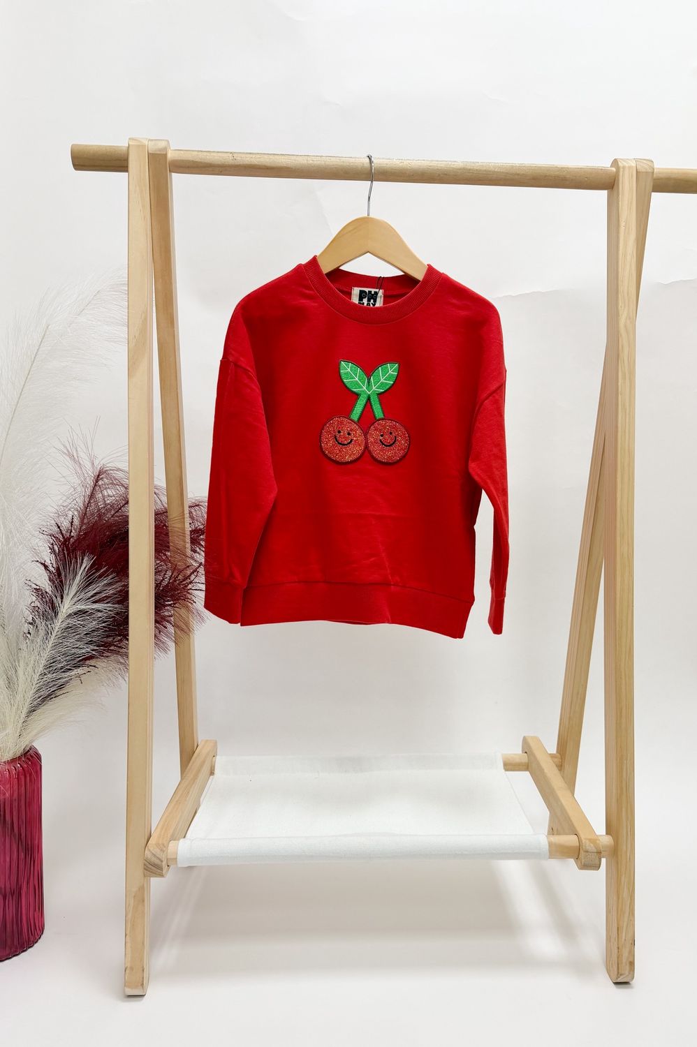 Cherry Sequin Sweatshirt