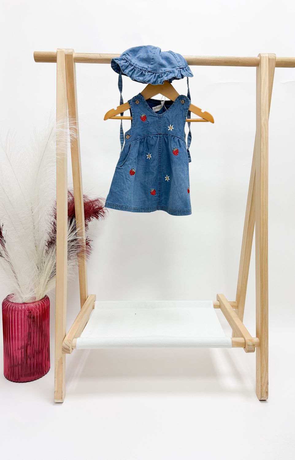 Avery Denim Jumper + Hat