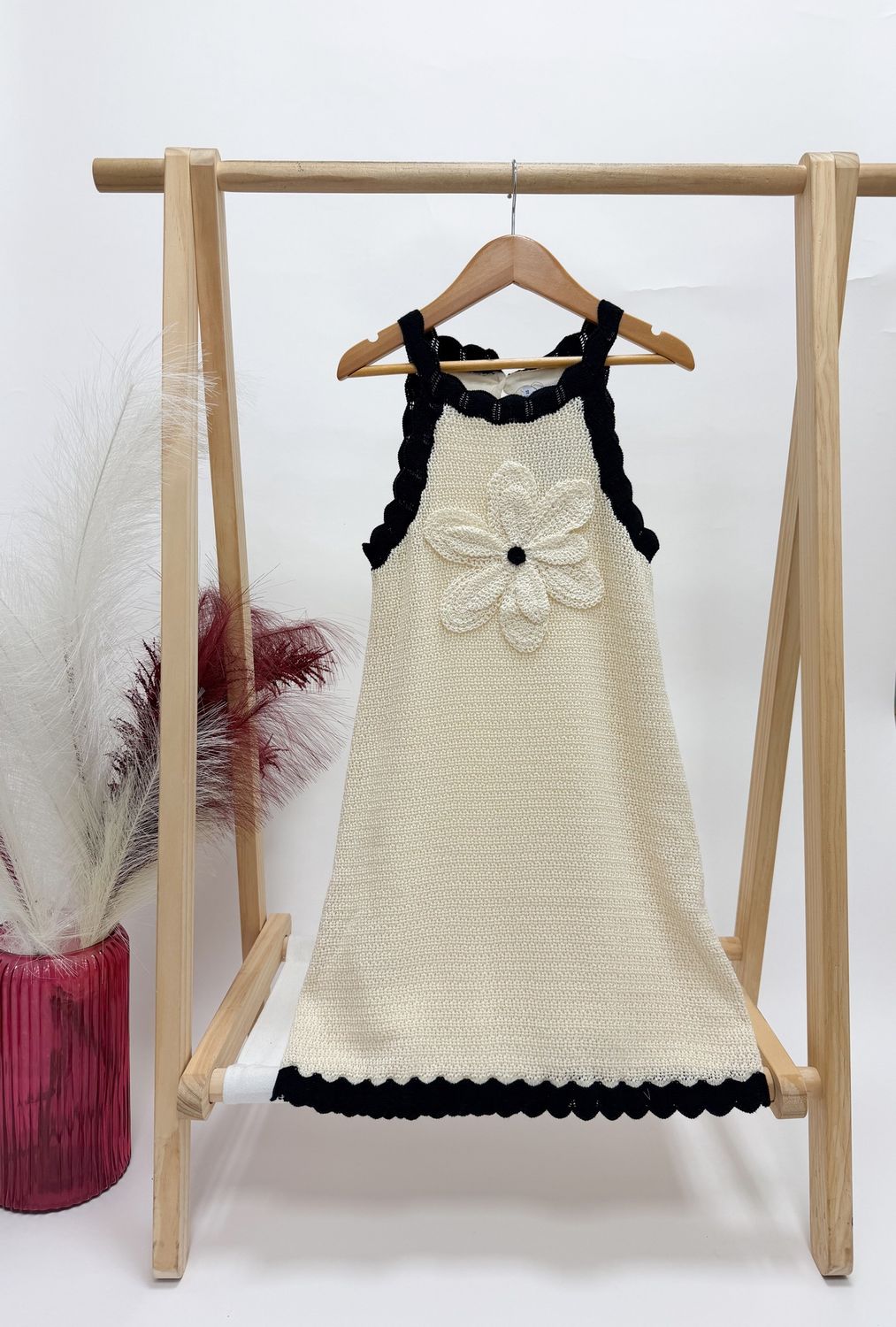 Margo Crochet Flower Dress