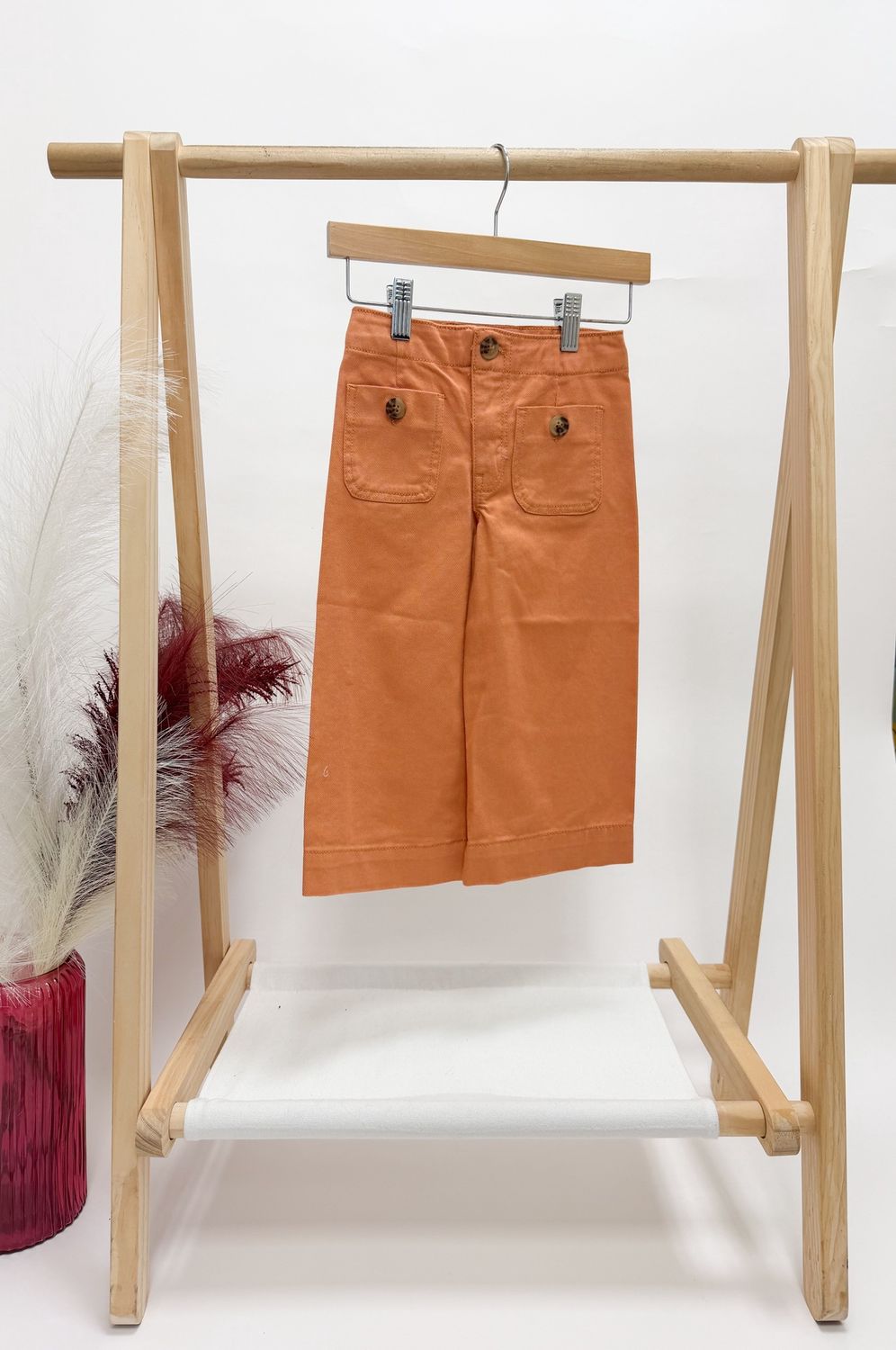 Peach Wide Leg Pants