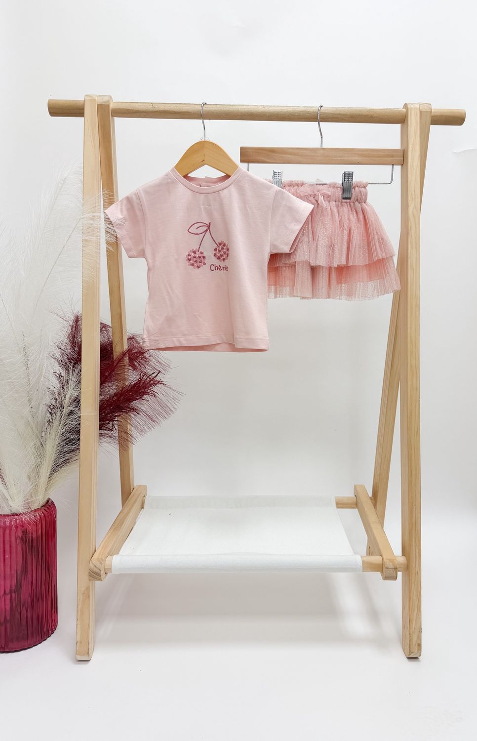 Cherry Printed Tutu Skirt