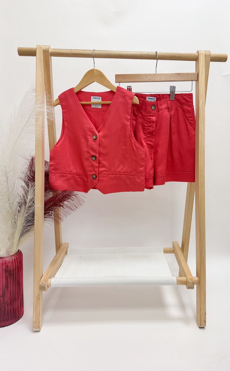 Strawberry Vest Short Set