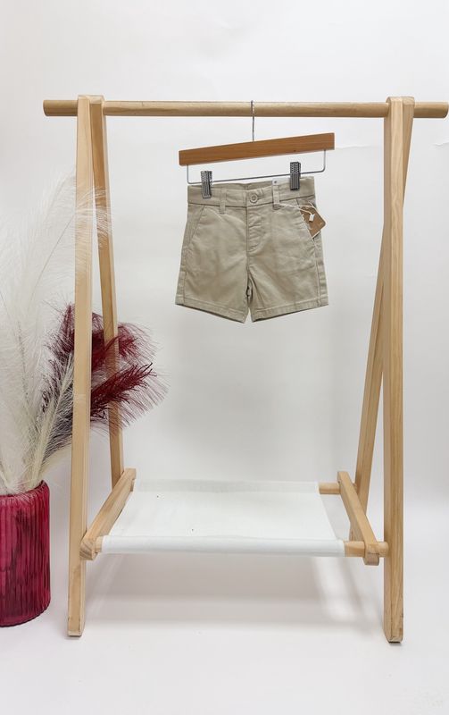 Flat Front Khaki Shorts