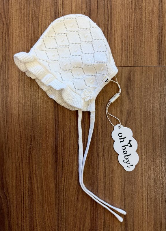 Diamond Knitted Bonnet