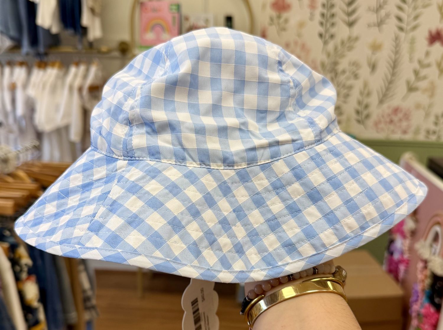 Blueberry Checkered Sunhat