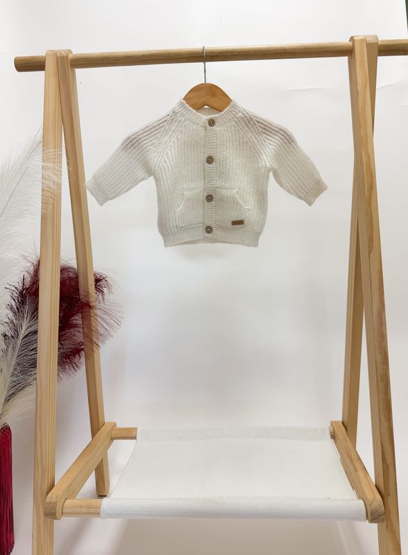 Cream Knitted Cardigan