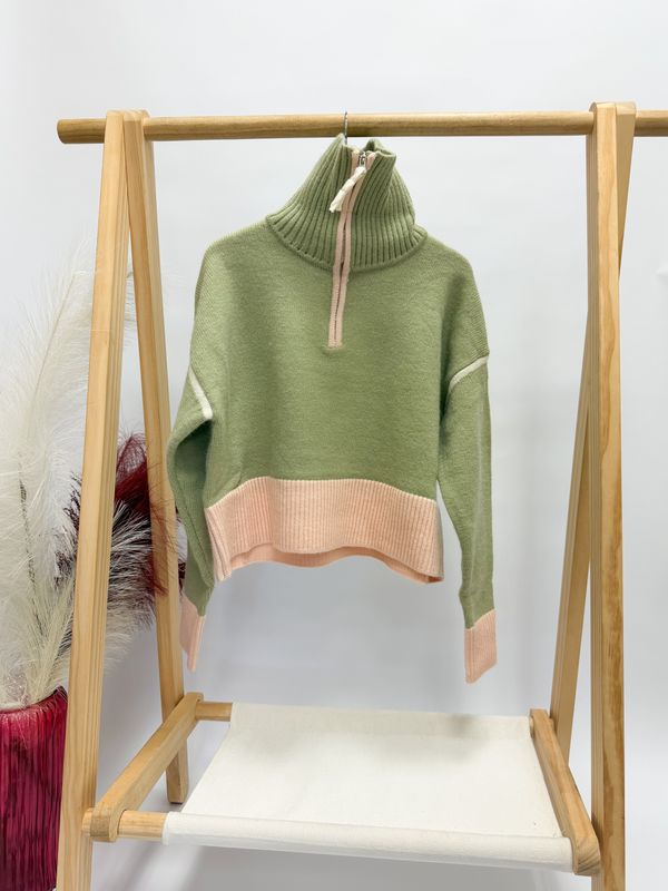 Strawberry Matcha Quarter Zip