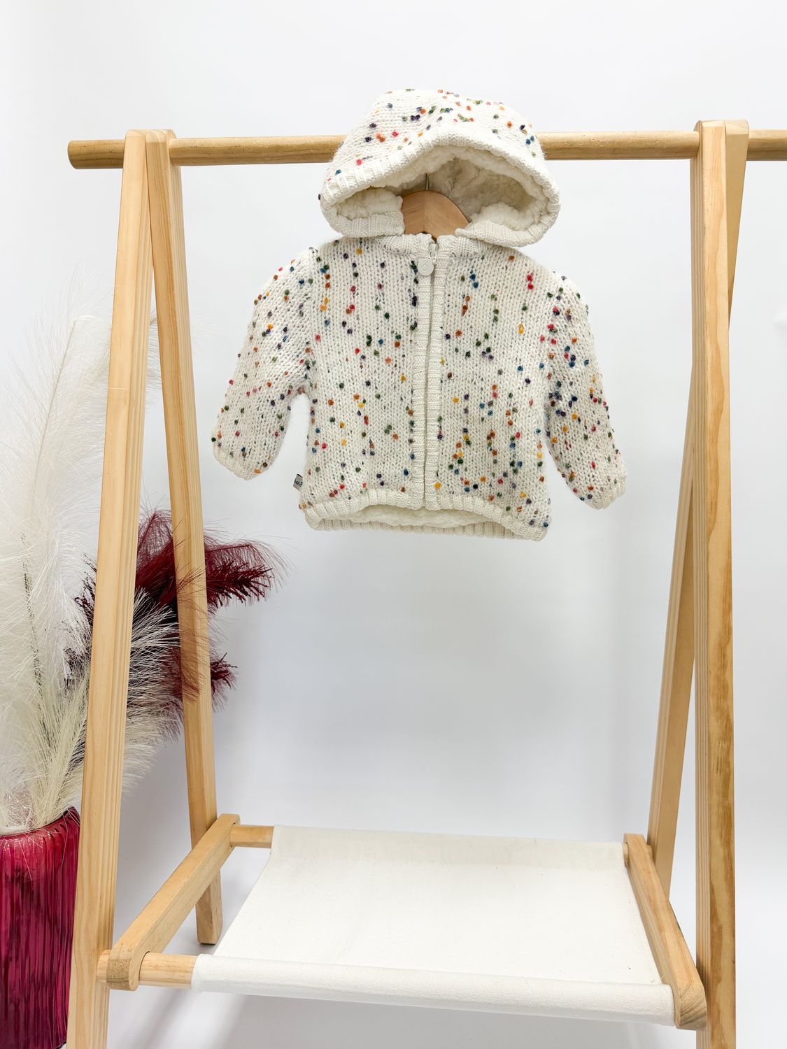 Rainbow Speckled Cardigan
