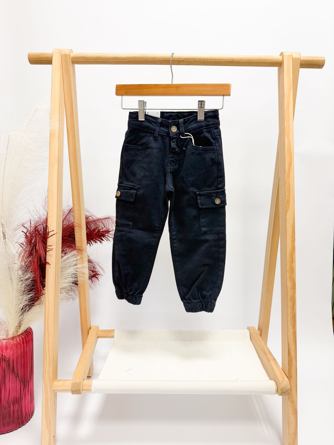 Navy Cargo Joggers