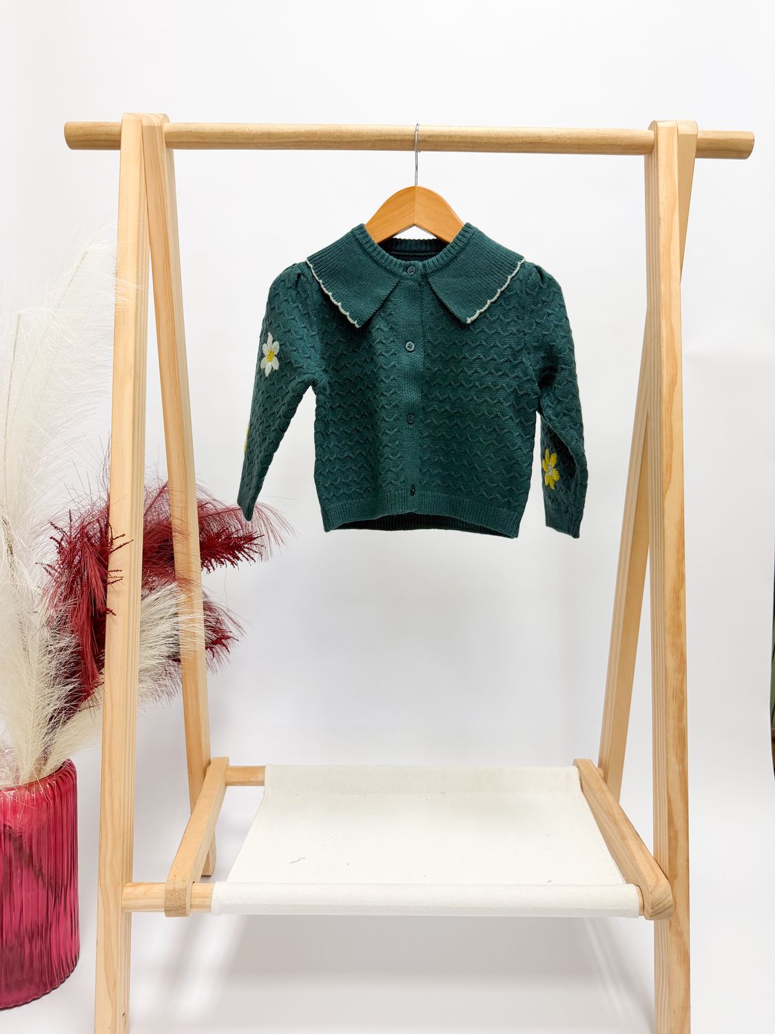 Isla Evergreen Floral Cardigan