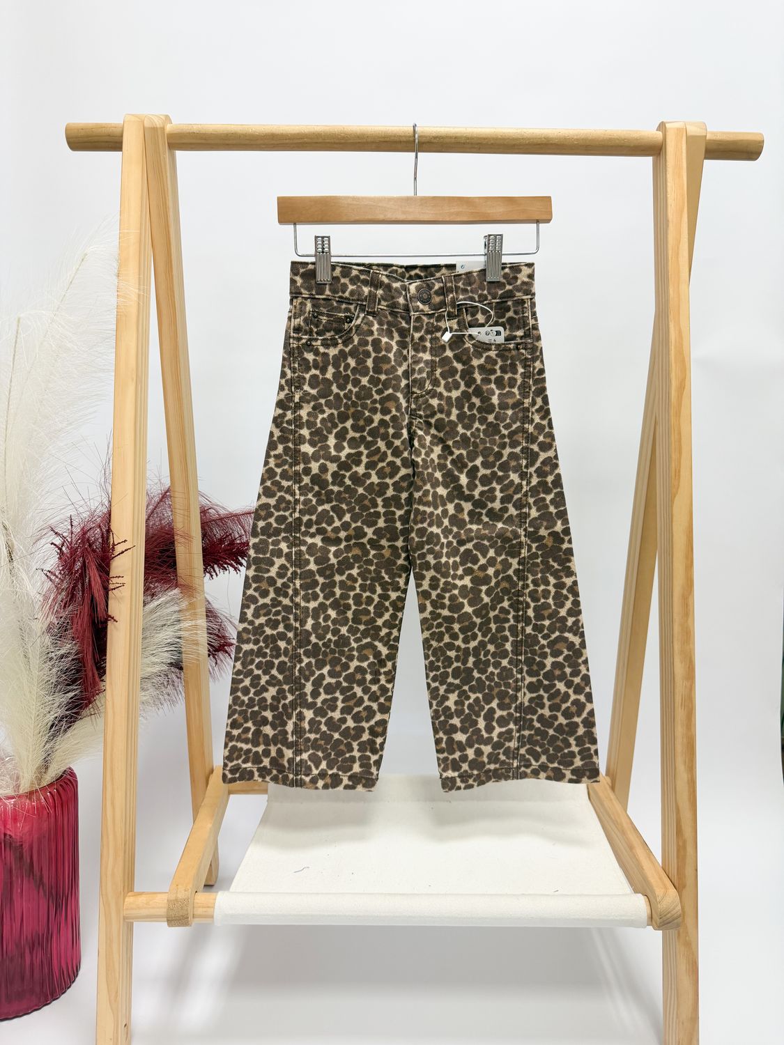 Cheetah Barrel Jeans