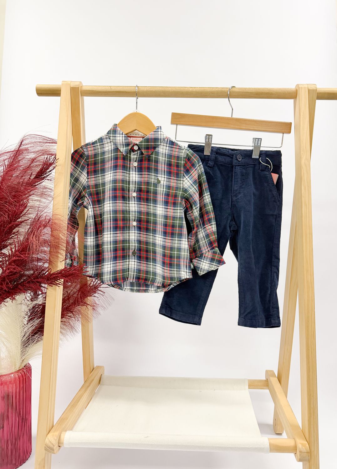 Holly Jolly Plaid Shirt Set