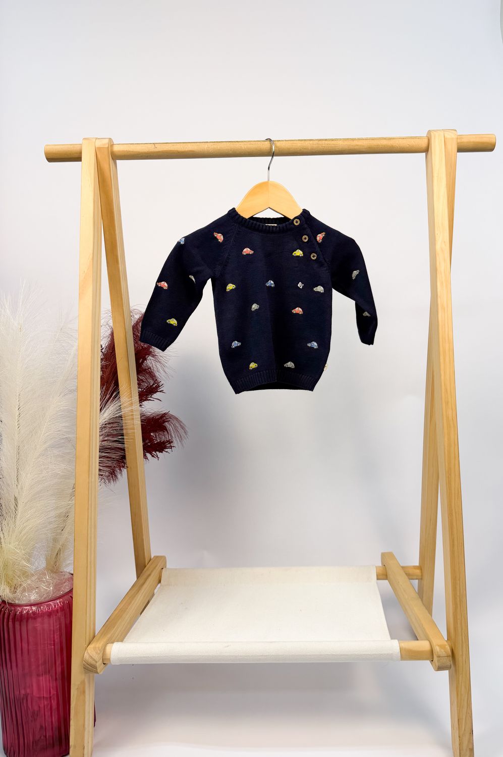 Car Embroidered Sweater